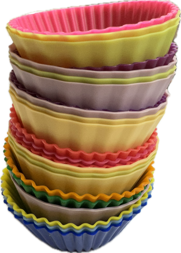 Reusable silicone cupcake liners