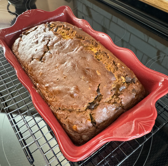 Pumpkin Bread fresh from the oven