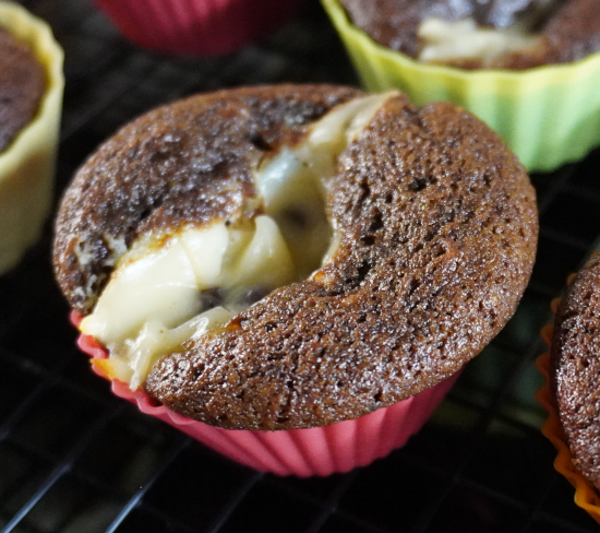 Cream cheese chocolate chip cupcake