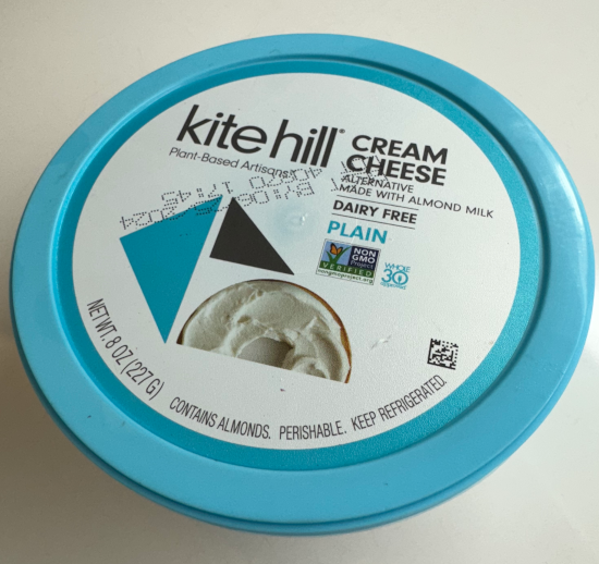 Kite Hill vegan cream cheese