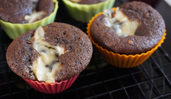 Cream Cheese Chocolate Chip Cupcakes on cooling rack