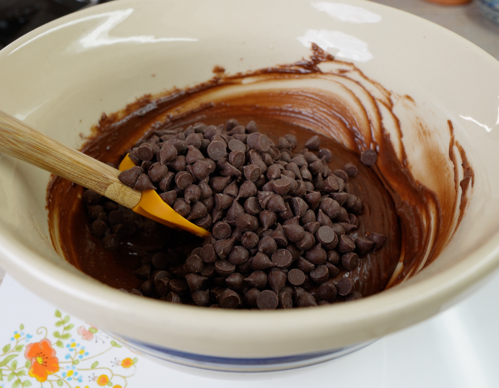 Added chocolate chips