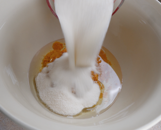 Sugar added to batter