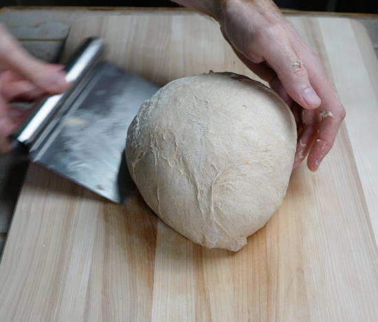 Shaping the dough