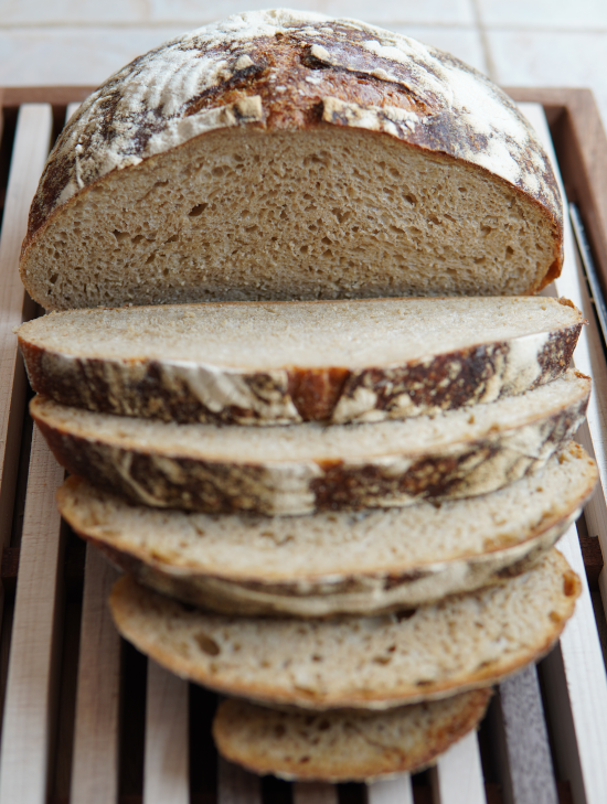 Whole Wheat Sourdough sliced