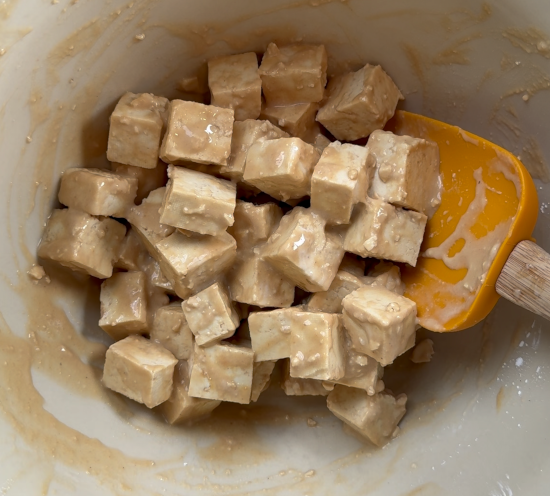 Tofu with marinade