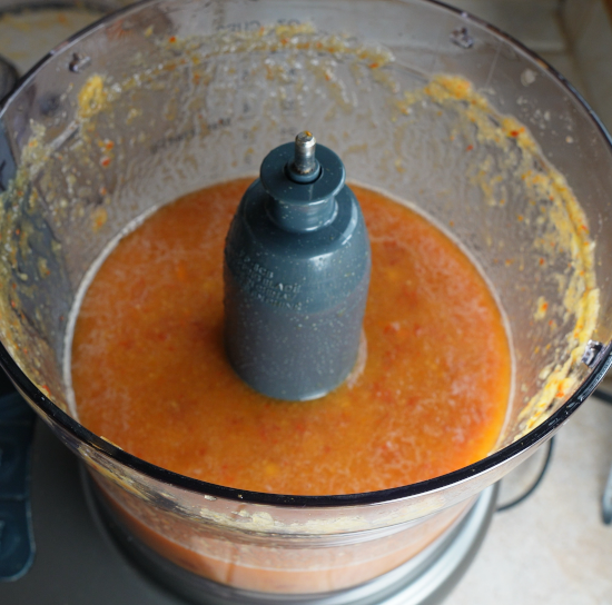 The sauce is prepared and ready to use