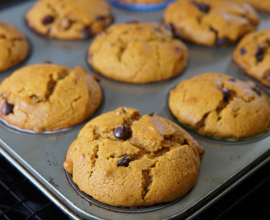 Fresh baked sweet potato muffins