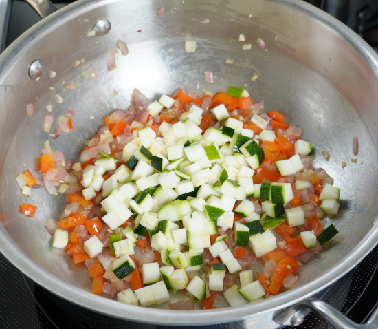 Cooking zucchini 