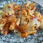 Baked Ziti with homemade cashew ricotta
