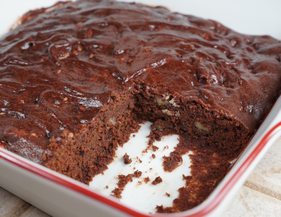 Cross section of brownies