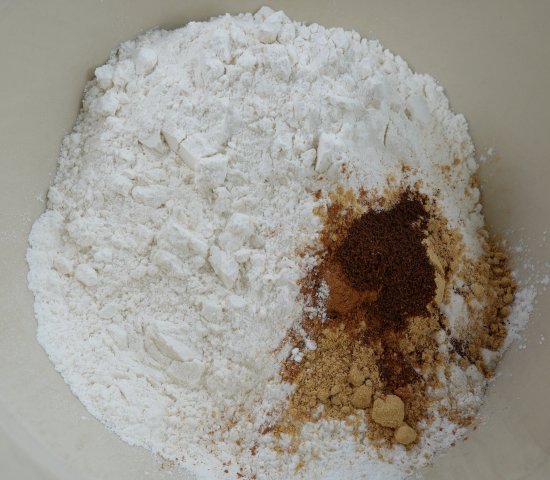 Ginger sugar cookie dry ingredients