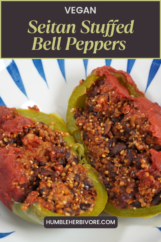 Seitan Stuffed Bell Peppers pin