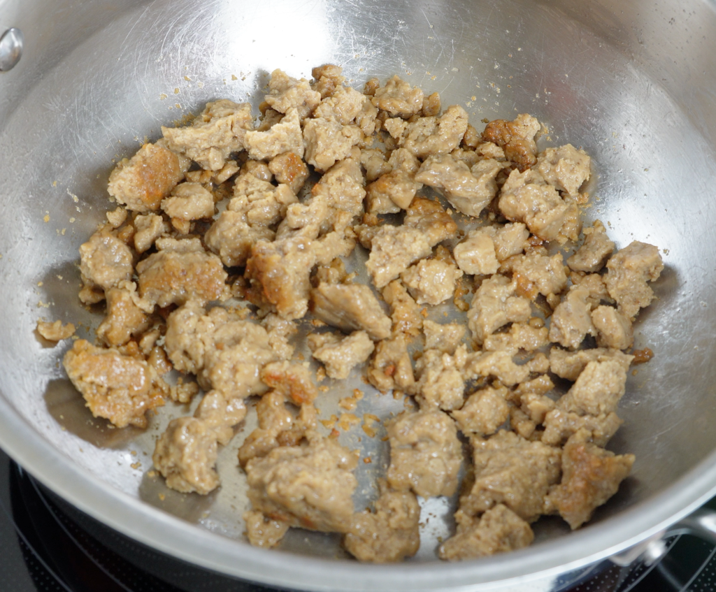 Sautéing Seitan