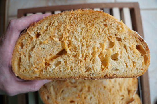 Cross section of the loaf