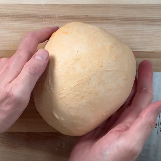 Shaping the dough