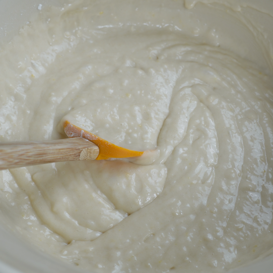 Lemon cake batter