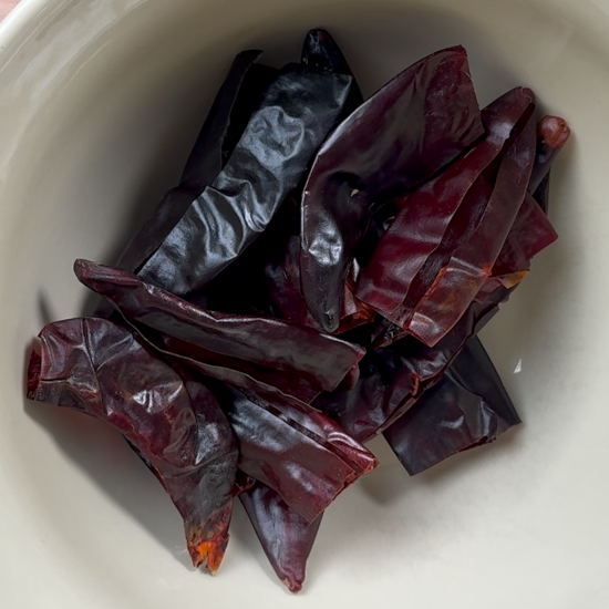 Prepared dried chiles