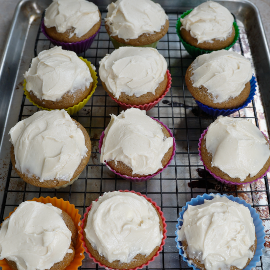 Frosted cupcakes 