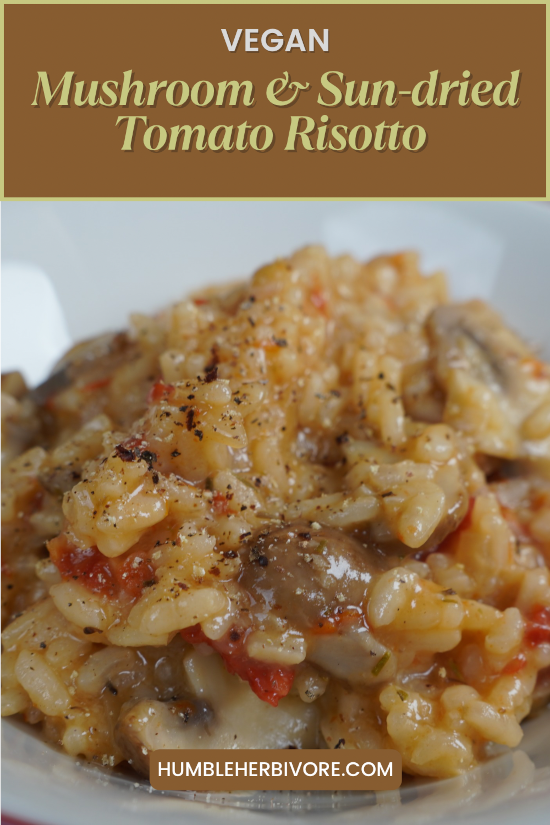 Mushroom and Sun-dried Tomato Risotto pin