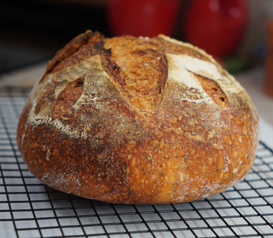 Profile view of the loaf