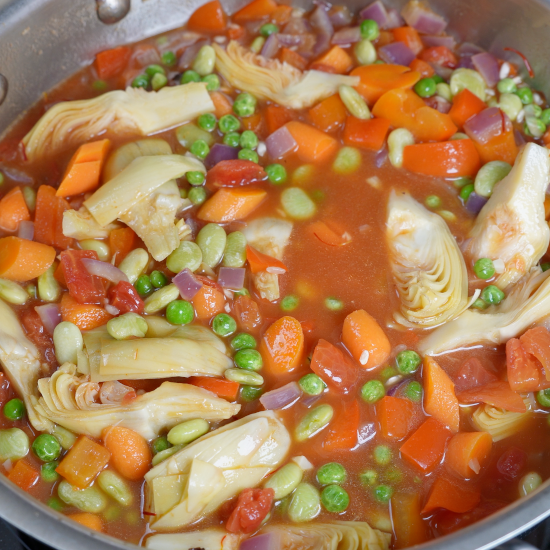 Stir to combine the ingredients