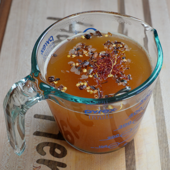 Prepared vegetable stock