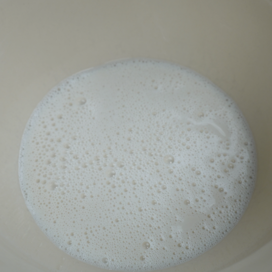 Oat milk and vinegar