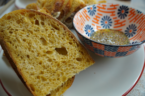 Sweet Potato Sourdough served